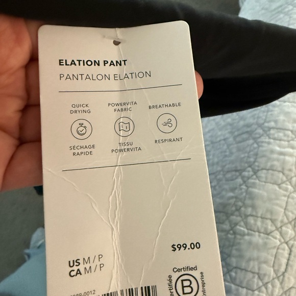 NWT Athleta Black Elation Pant Size M/P. - Picture 2 of 7